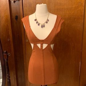 🧡 Beautiful Mustard Terra Cotta color Dress